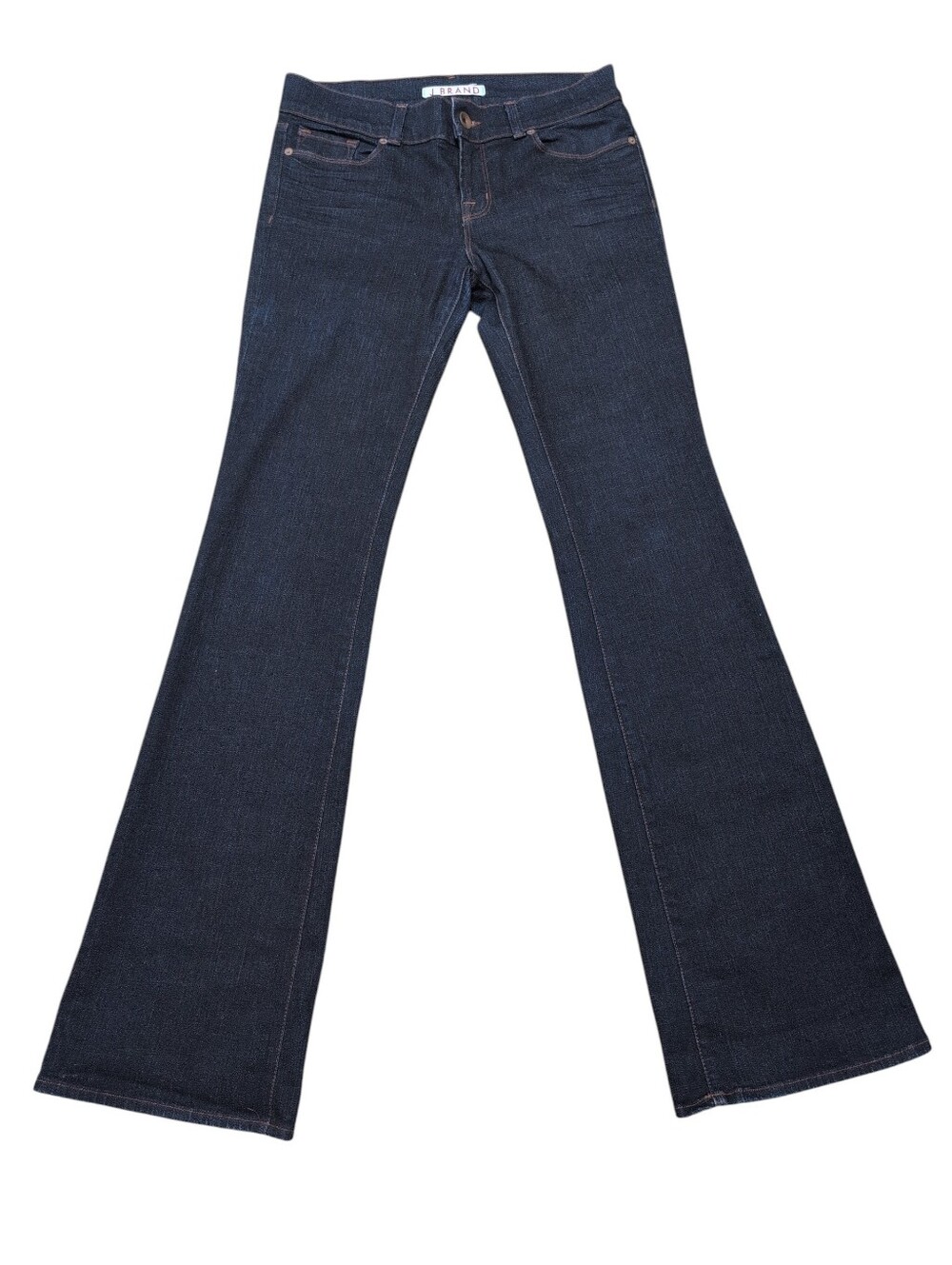 J Brand Lightly Flared Boot Cut Jeans Dark Wash Mid Rise Made In USA Size 30